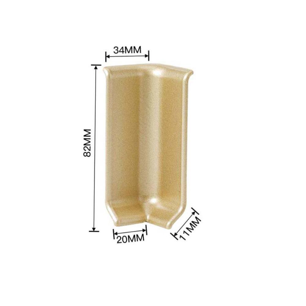 

82 мм Высота Угловые блоки для плинтуса Самоклеящийся Плинтус Декор углов стен Champagne 1pc Inside Corner