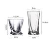 300ml/350ml Bar Luxury Whiskey Glass Creative Cocktail Glass Unique Design Wine Glass Transparent Beverage Cup Gift for Birthday