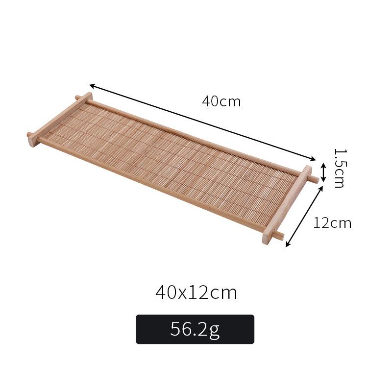 Japanese sashimi decorations Sushi bamboo chops Artistic conception flowers plants Seafood pose making sushi boat rice mold-B
