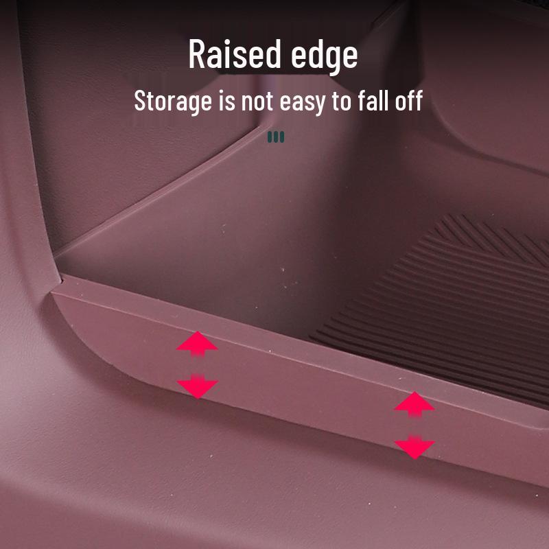 Compatible with 26 Nio ES8 Models: Double-Layer Storage Box Organizer for Center Console Interior Decoration