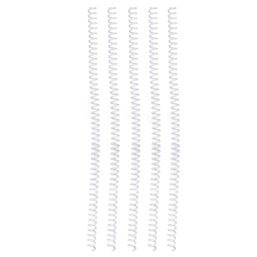 100 bucle spirale de legare 48 bucle 4:1 Pas Hârtie A4 Cotori de Legare din Plastic Capacitate 40 de Foi Diametru 8mm Alb