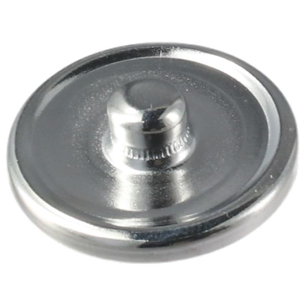 silver Round Snap Button metal Snap Button Base Trays Blank Press Button  Handmade Crafts Lovers