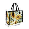 Sunflower Bee Printed Tote Bag Casual Stylish Daily Use Handbag for Ladies
