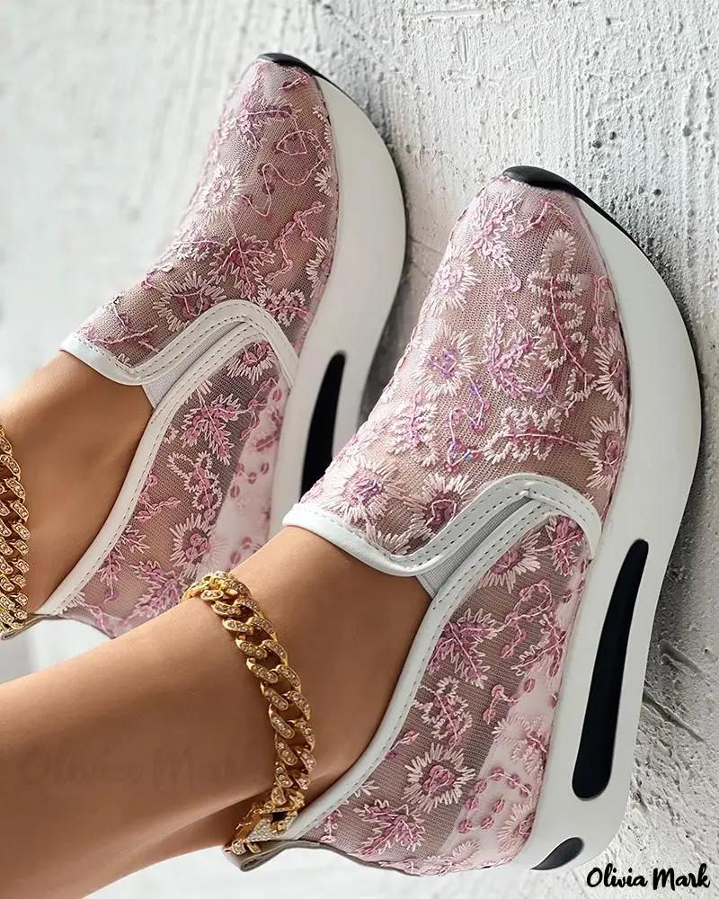 Fashion Lace Flats Platform Women Sport Shoes Mesh Breathable Sneakers 2025 Summer New Casual Sandals Running Beach Rocking Dance Shoes