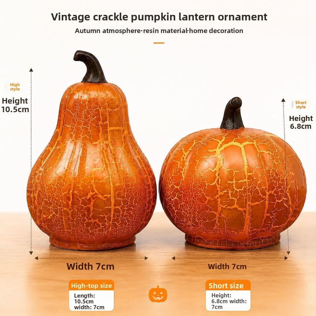 Halloween Led Pumpkin Decor With Glow Lighting For Party Table Centerpiece