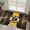 Boston Bruins Design Crystal Velvet Carpet Cozy Non?Slip Printed Rug For Bedroom Living Room Entrance