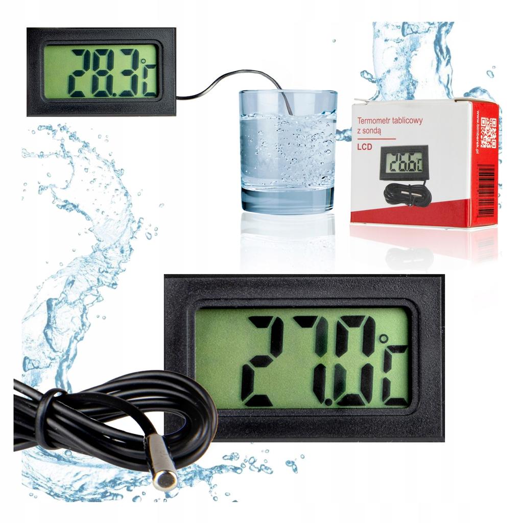 Digital electronic panel thermometer with LCD probe, accurate and precise