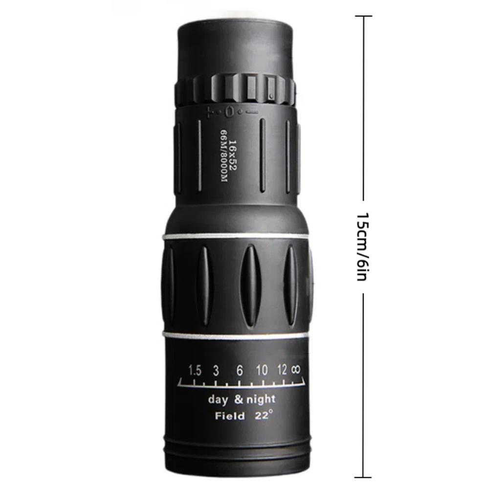 Dual Focus Monocular Telescope 16x52 Night Spyglass Telescope New Optical Zoom Scope  Outdoor