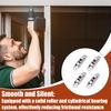 4 Pieces Sliding Window Pulley for Angle Adjustable Zinc Alloy Hardware Double Wheel Silent Roller for Kitchen Study