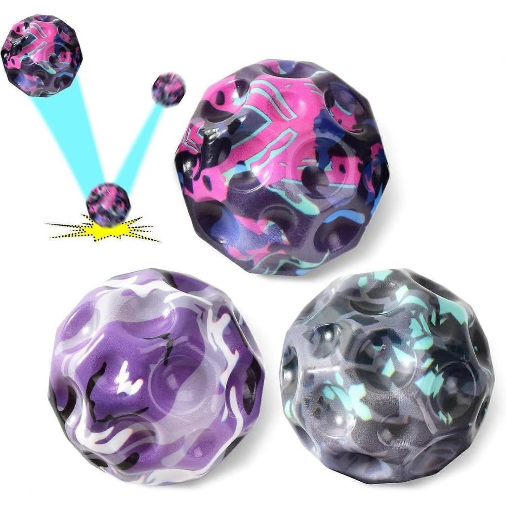 Space Moon Ball, Jumping Ball, Mini Jumping Ball, Super High Bounce Lightweight Jumping Ball, Bouncy Ball, Interactive Toys To Relieve Stress