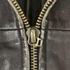 MERTON OXFORD Genuine Lamb Leather Riders Jacket Blouson Outer Men's L Brown(USED)