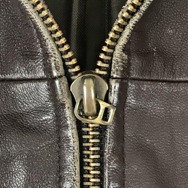 MERTON OXFORD Genuine Lamb Leather Riders Jacket Blouson Outer Men's L Brown(USED)