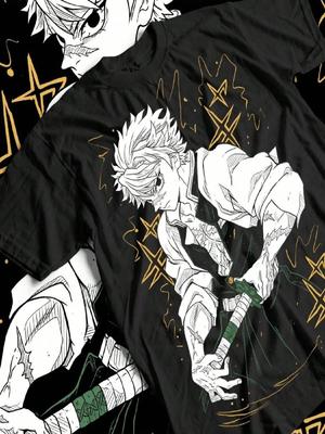 Sanemi Shinazugawa T-Shirt Wind Hashira  Horror Anime Gift Shirt_1