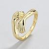 Unisex Adjustable Open Hug Ring - European & American Creative Couple Design
