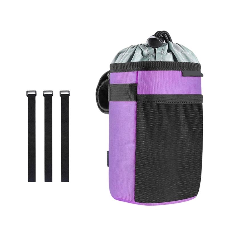 Велосипедные держатели для чашек и напитков Надежный захват Эргономичные рули велосипеда Держатель для напитков для большинства моделей велосипедов фиолетовый