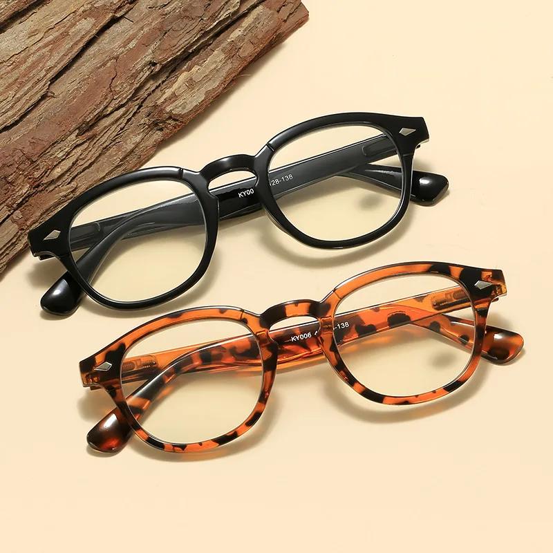 Fashion Reading Glasses for Women Men Unisex Vintage Oval Far Sight Prescription Eyewear Retro HD Lens Hyperopia 0 To +4.0