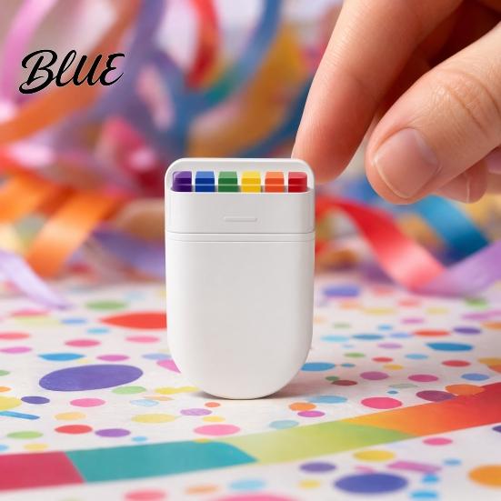 Kids Safe Face Paint 2Pcs Rainbow Stick 6 Color Painting Crayons for Adults Stick Washable Party Body Halloween Sports Games Festivals,