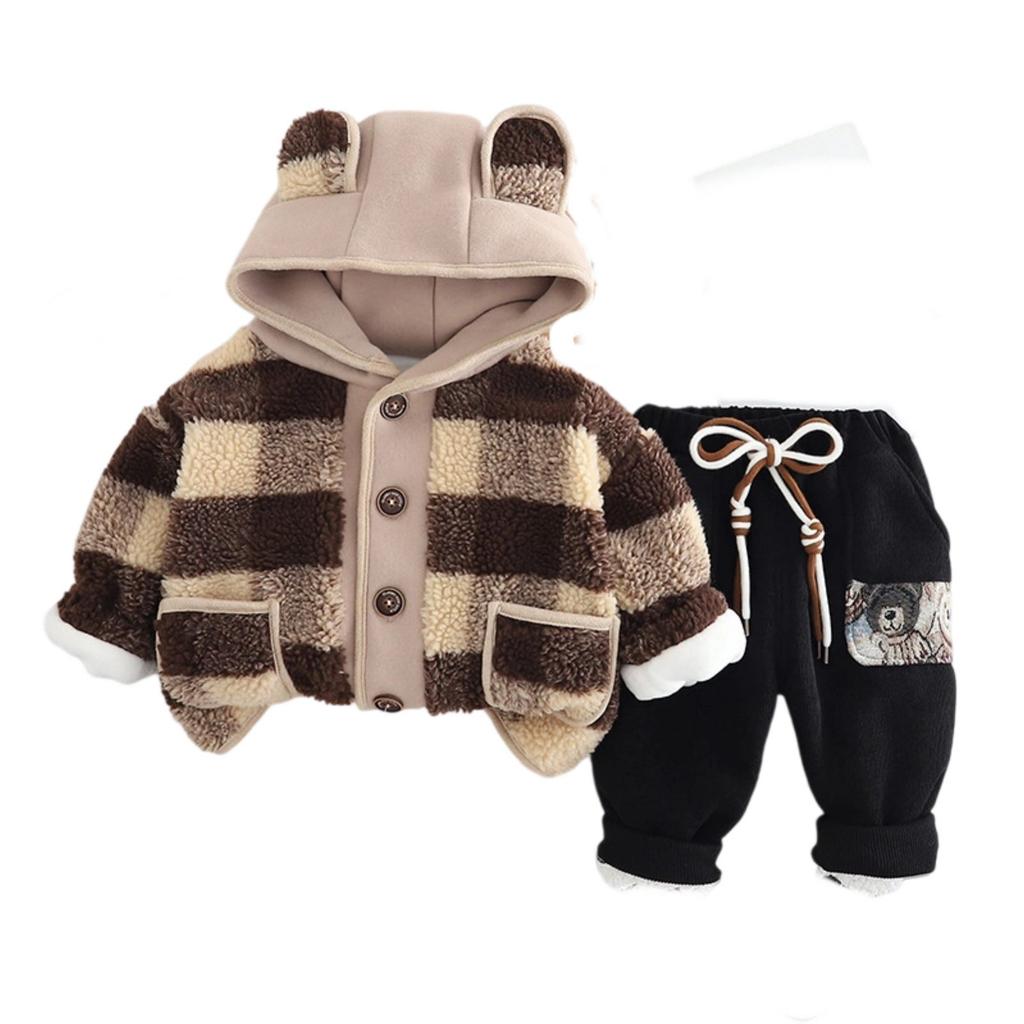 Kids Casual Long-Sleeve Set, Comfortable Daily Wear Outfits