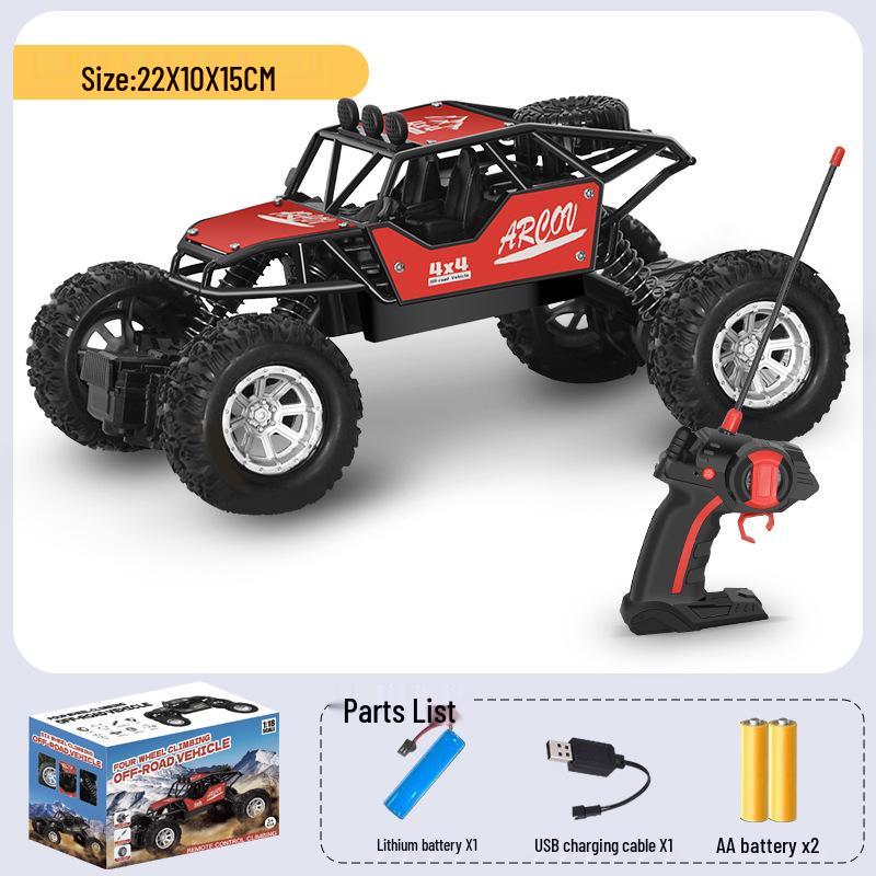 

Позашляховик для дрифту з дистанційним керуванням XL: Позашляховик для скелелазіння та високошвидкісна акумуляторна іграшкова машинка 1 Battery Set + Charging Cable