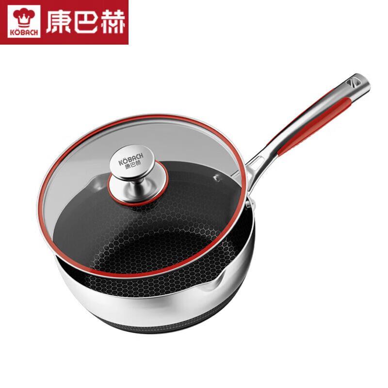 

KOBACH 24cm 316L Stainless Steel Honeycomb Frying Pan