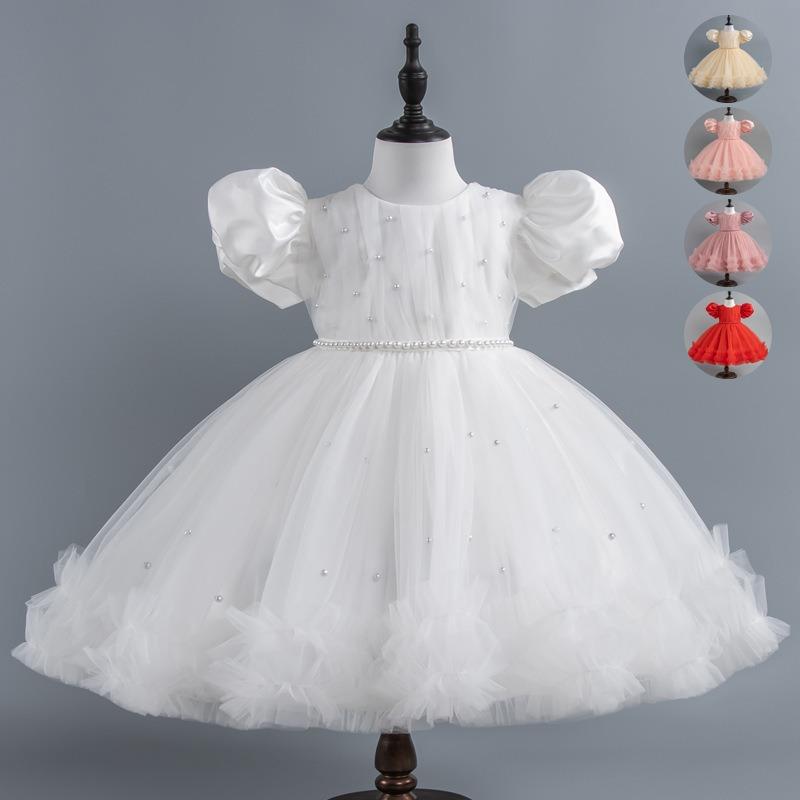 Mädchen Kinder Aufgebauschtes Spitze Tüll Prinzessin Geburtstagsparty Formelles Auftrittskleid