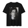 Damon Salvatore Ian Somerhalder TV Show T-shirt Women Summer Tees O-neck Women Clothing Streetwear Female Unisex Breathable Top