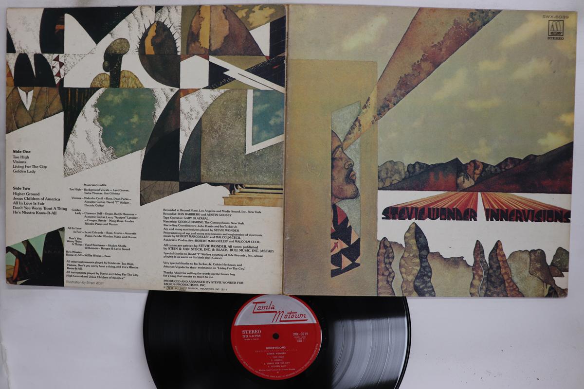 

LP Record STEVIE WONDER Innervisions SWX6039 TAMLA MOTOWN 1973 Japan SoulFunk Used