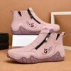 Women's High-top Casual Sneakers Handmade Leather Shoes Ankle Boots Spring & Autumn