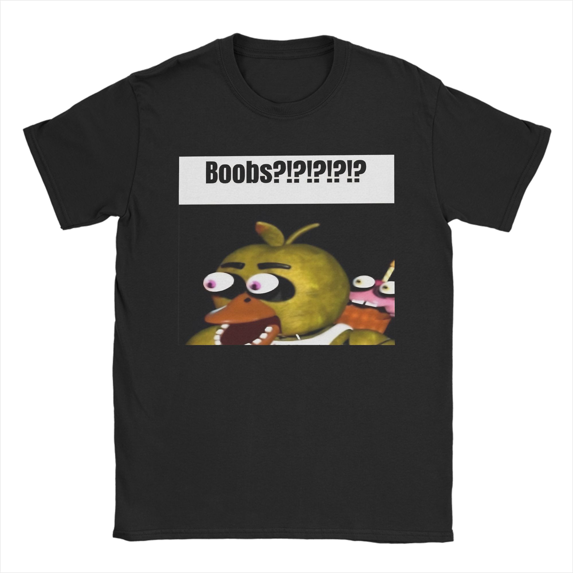 Baibao QIQI Mannen Bonnie Ballen !!!! Meme T-shirts FNAF At Freddys 100% Katoenen Kleding Grappig Korte Mouw Ronde Hals T-shirt Grafisch Zacht T-shirt XXXL