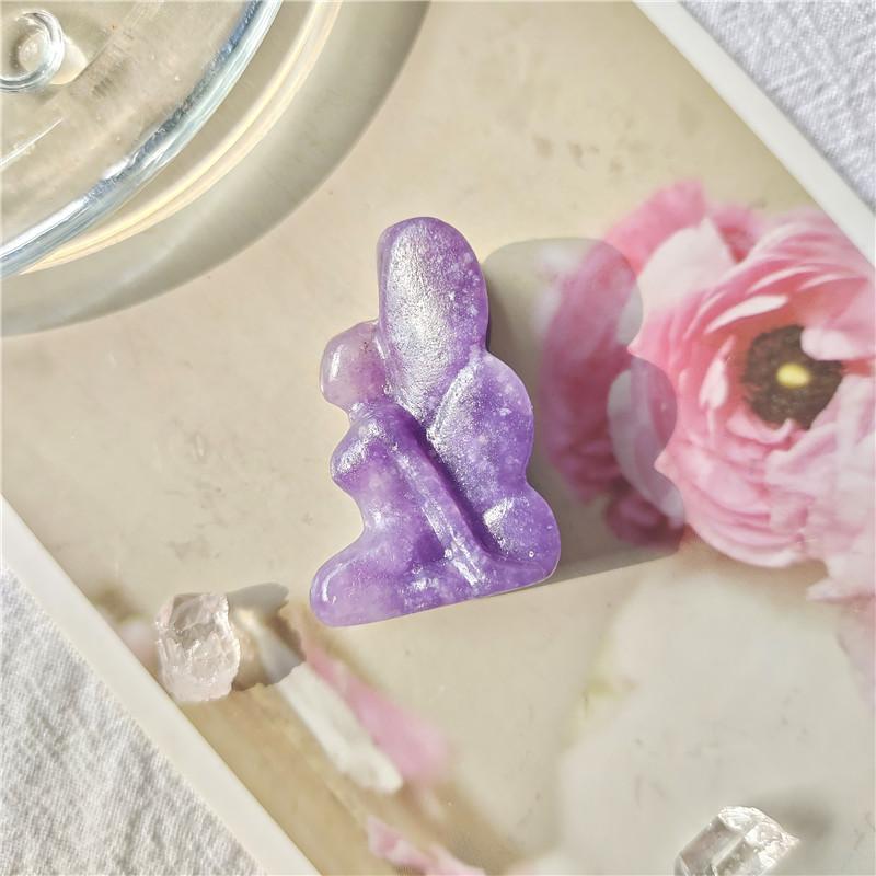 Butterfly Fairy Statue Natural Stone Crystal Carved Reiki Healing Mini Figurine Gemstone Crafts Home Gem Decoration Gifts