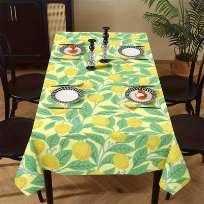 Vikama Luxo Leve Padrão Limão Toalhas de Mesa Mesa de Cozinha Toalha de Mesa Decoração de Festa Feriado Decoração de Casa Vintage