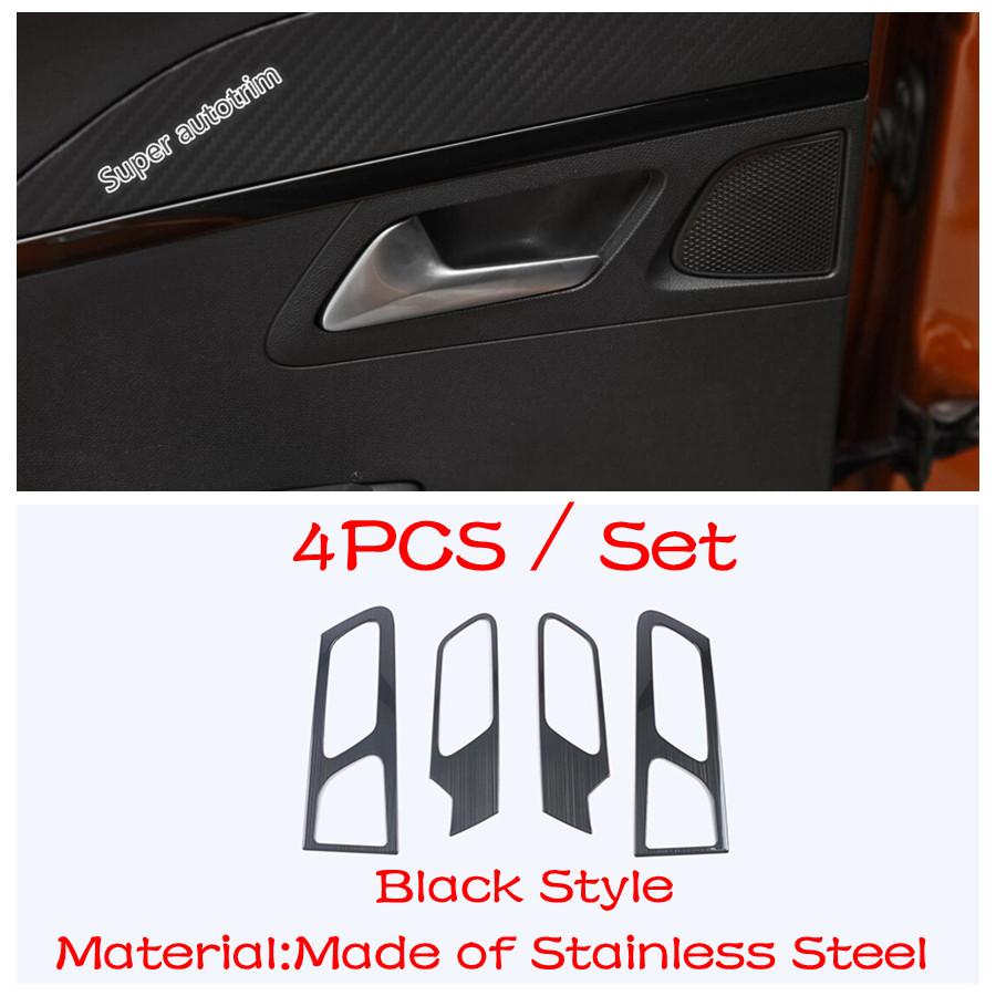 Car Door Handle Catch Panel Audio Speaker Sequ Cover Trim For Peugeot 2008 - Stainless Steel Accessories Interior
