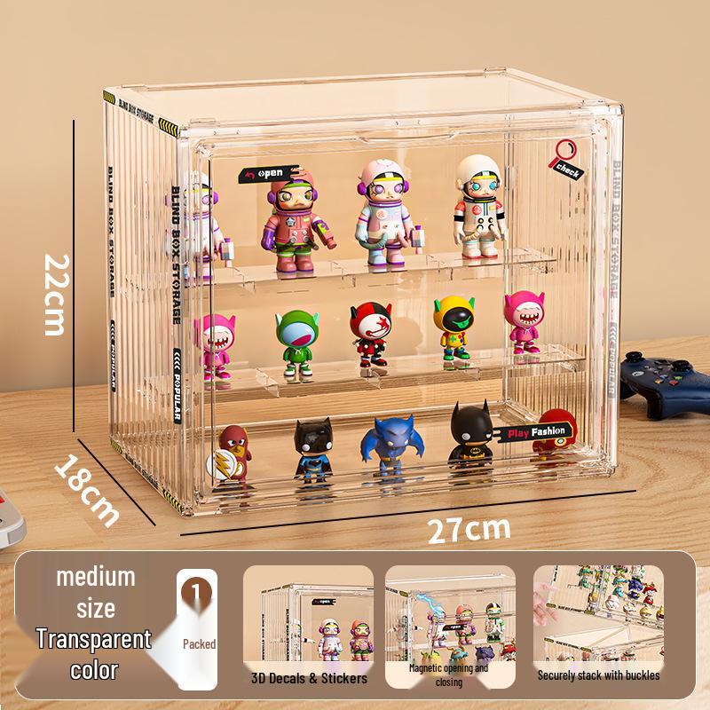 

Прозора пилозахищена вітрина для ляльки Лабубу та фігурок Pop Mart