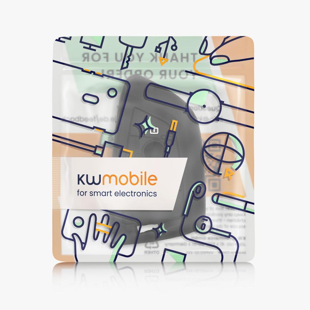 kwmobile Key Cover for BMW 3-Button Car Key Smart Key Case - Protective Case