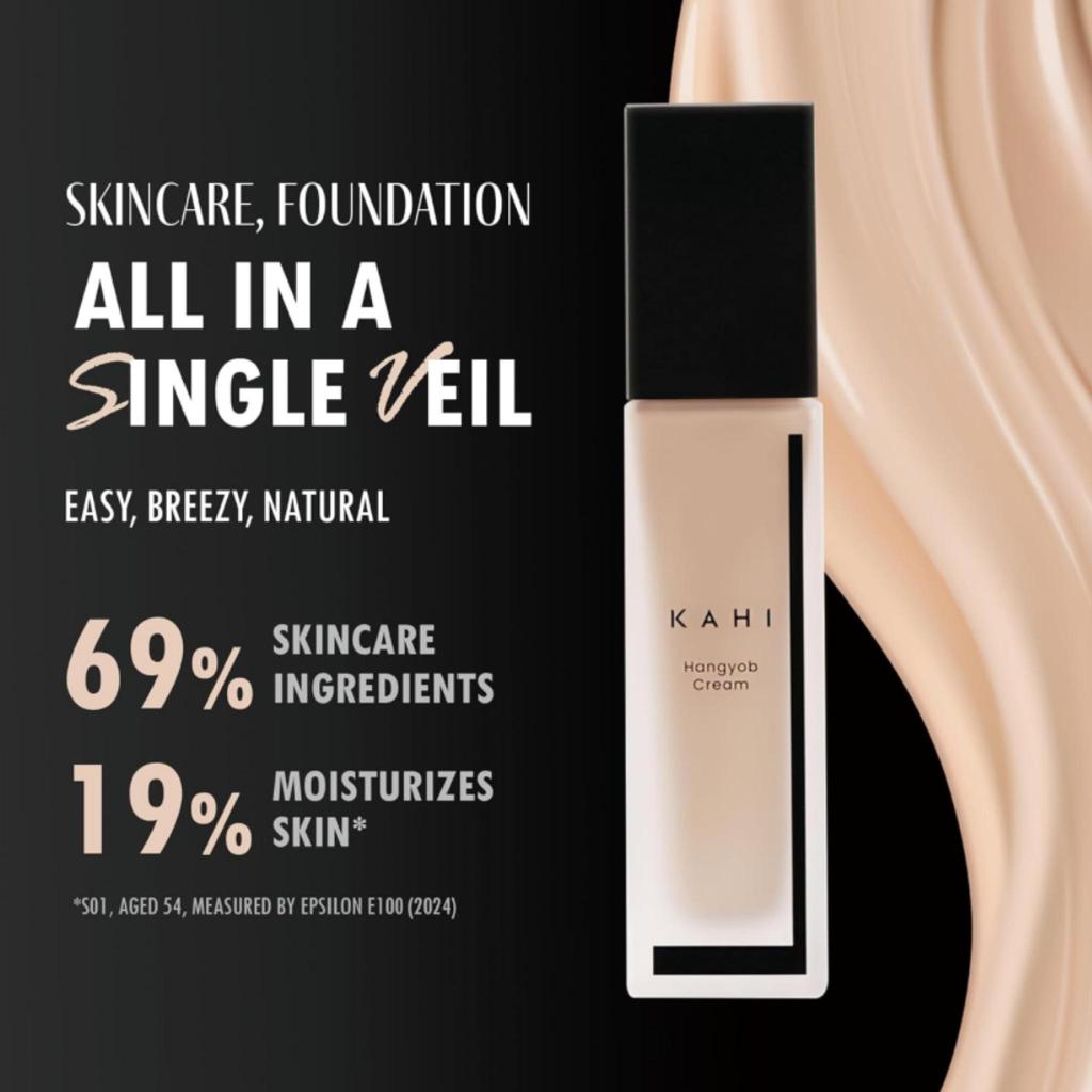 KAHI Single Veil Cream Hangyob Foundation BB Cream Korean Skincare Makeup Concealer 1.01 fl oz