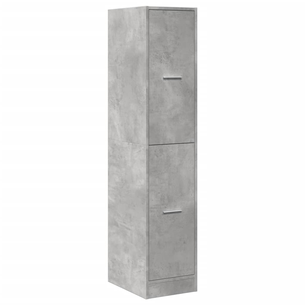 Pharmacy Cabinet Concrete Grey 30x41x144.5 cm Particleboard