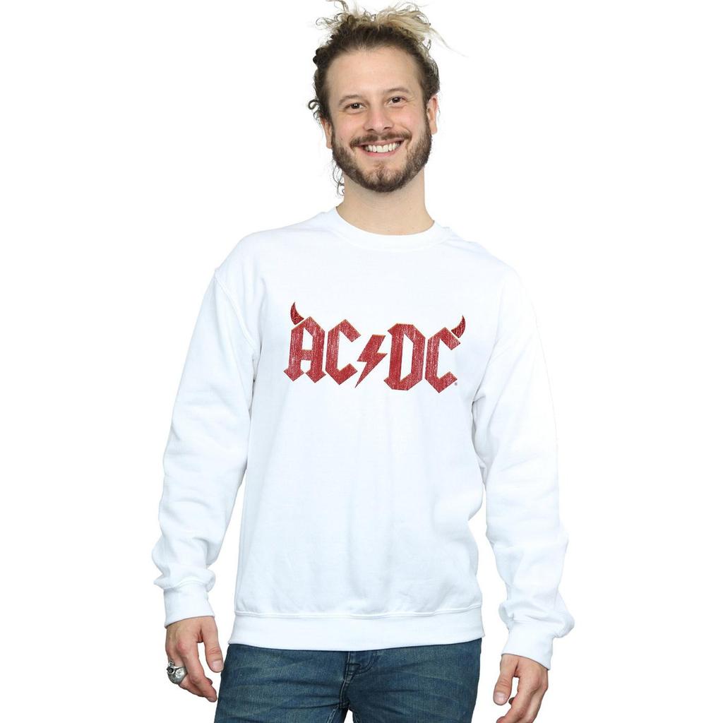 AC/DC Mens Horns Logo Sweatshirt