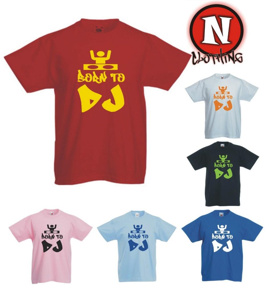 Né Pour DJ Enfants T-Shirt Dubstep Danse Urbaine Hip Hop 3 Ans - 13 Ans
