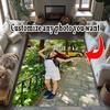 Customize Photos Personalized Image Area Rug Perfect for Balcony Dormitory Game Room Kitchen Antislip Carpet Decorate Offices Spiritual Gift