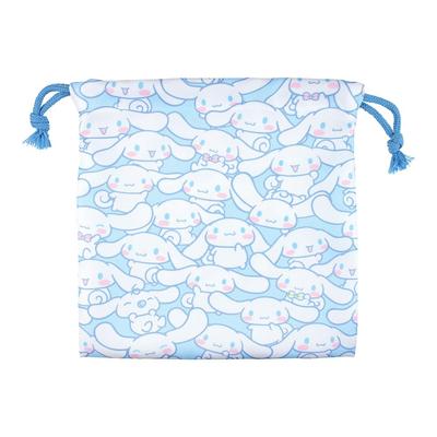 Tees Factory Sanrio Flat Drawstring Bag, Gyugyu 2, Cinnamoroll, H20 X W20cm, SR-5530288CR