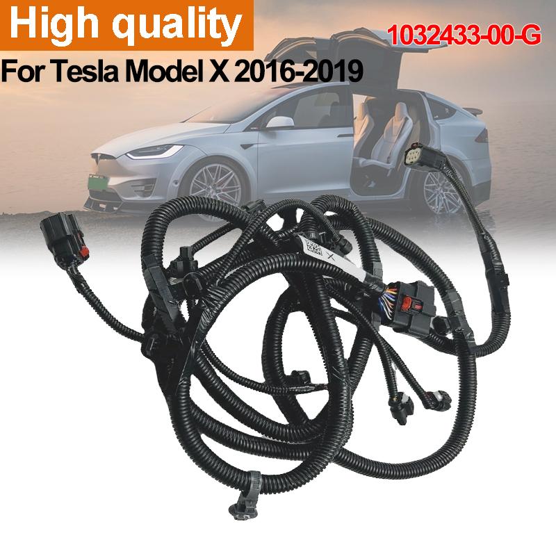 For Tesla Model X 2016-2019 Front Bumper Pdc Parking Wiring Harness Reversing Radar Electric Eye Wiring Assembly 1032433-00-G