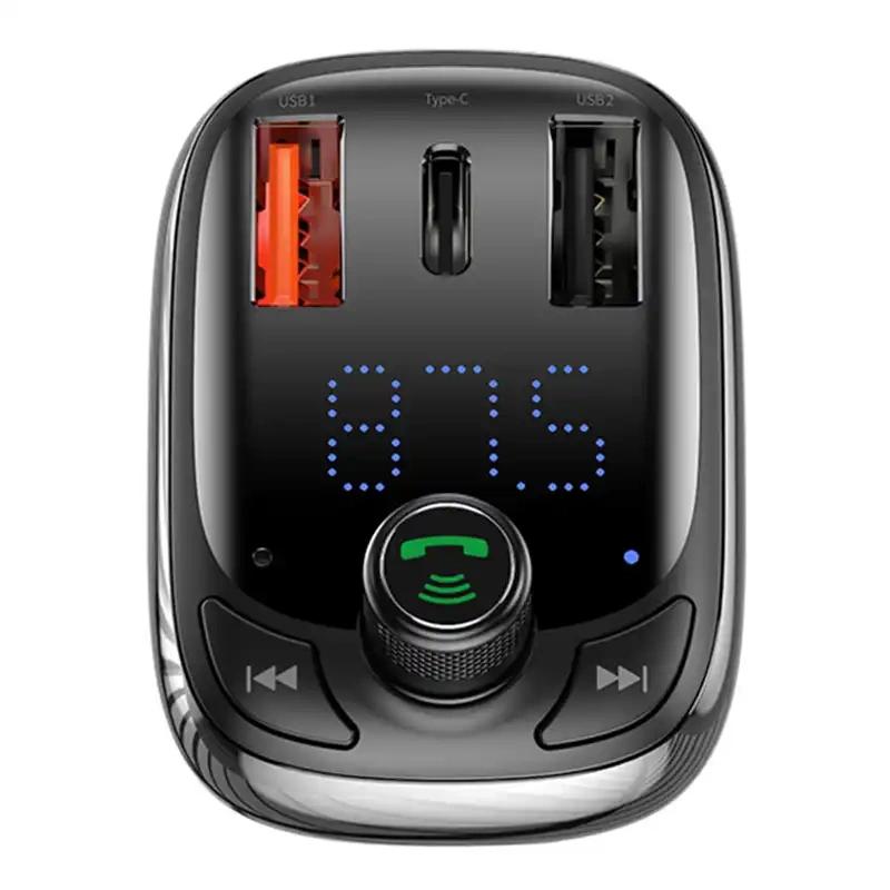 Transmiter Samochodowy Baseus Bluetooth Mp3 S-13 (Czarny)