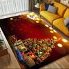 Christmas Tree Gifts Crystal Velvet Chair Mat Area Rug - Non-Slip, Floor Mat, Office Desk Chair Rugs, Bedroom Decor.Christmas Gift-1106010