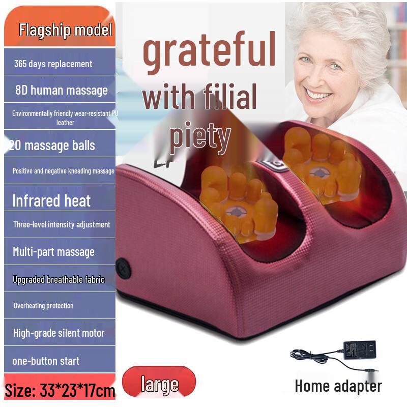 Xingdisha 360-Degree Kneading Foot and Ankle Massager CN Plug (adapter Included)