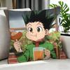 Anime Hunter Hunter Cushion Cover Cushion Cover Set 4Pcs 50X50 45X45 40X40 Pillowcase Decorative Sofa Home Decor