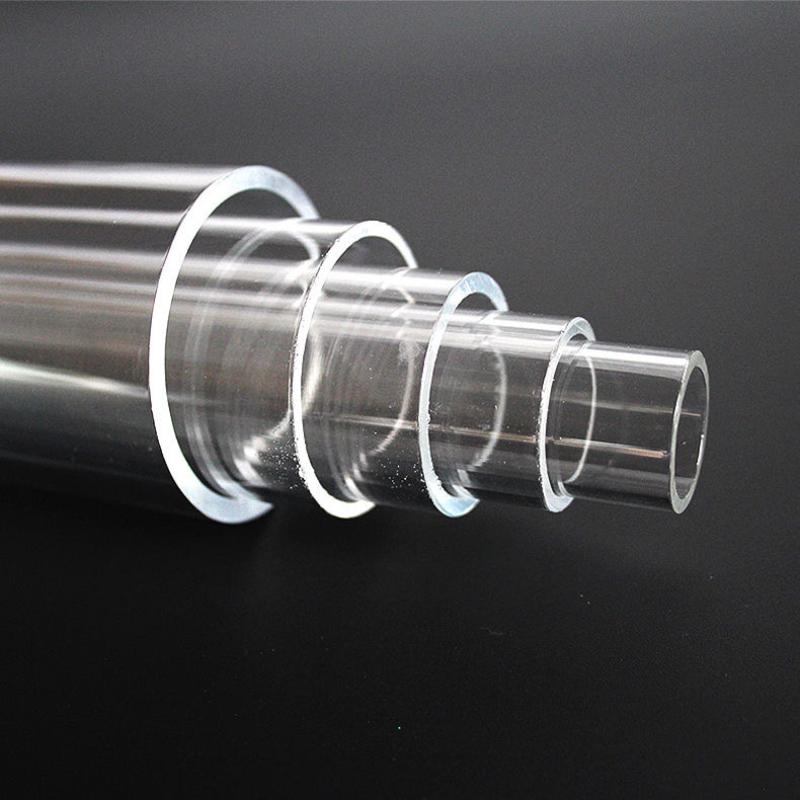 1-4Pcs Length 500mm High Transparent Acrylic Pipe OD 5mm 6mm 8mm 10mm-85mm PMMA Plexiglass Round Tube