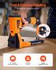 Pneumatic Carton Closing Stapler, 13 Gauge Pneumatic Cardboard Staple Gun for 34.8mm Crown 16mm & 19mm Length, Depth-Adjustable 70-120 PSI Air Staple