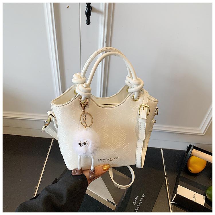 Bag women's high-end new fashion retro bucket bag versatile casual portable shoulder messenger bag