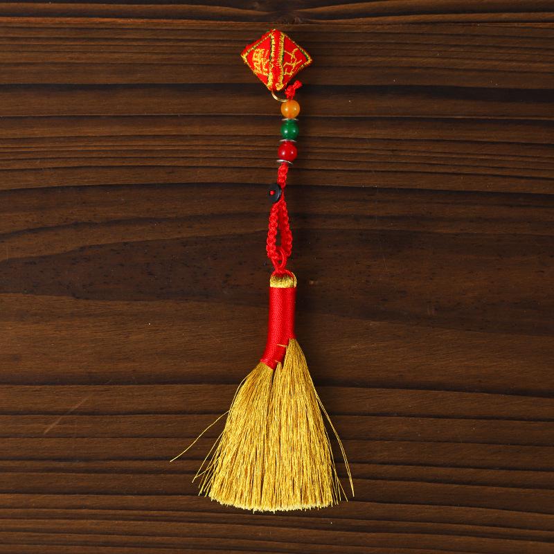 2026 Auspicious Flower Bouquet Broom Ornament for Chinese New Year DIY Decoration