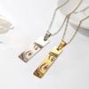 Lemegeton Custom Eye Neckalce Single Sided Photo Pendant Colorful Memorial Personalized Jewelry Women Men Picture DIY Trend Gift